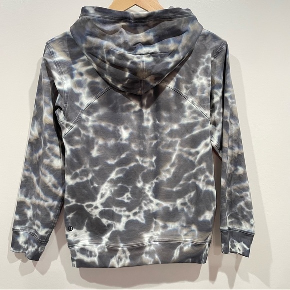 lululemon Graphite Gray Tie Dye All Yours Hoodie Size 4 - Picture 3 of 10